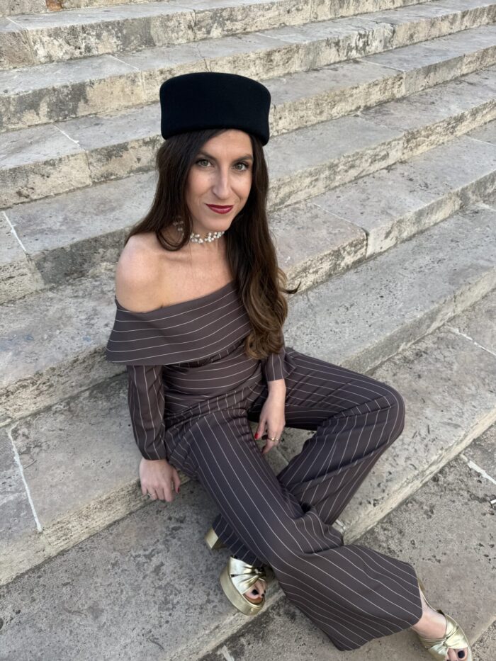 Tocado Pillbox negro